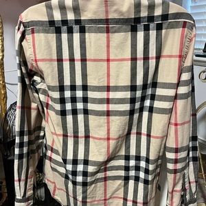MENS BURBERRY DRESS SHIRT SIZE XL. FITS LIKE A MEDIUM